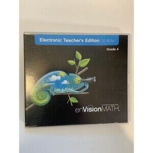4th Grade enVision ELECTRONIC Teacher's Edition  CD-ROM - Hard Case (2009)